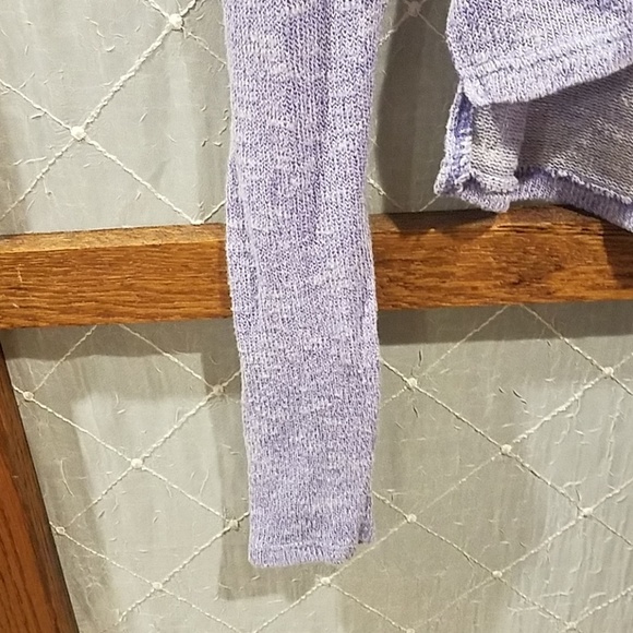 Aeropostale Purple Sweater Leaf Sequin Size Junior's Medium - Picture 4 of 6